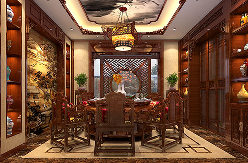 锦州温馨雅致的古典中式家庭装修设计效果图
