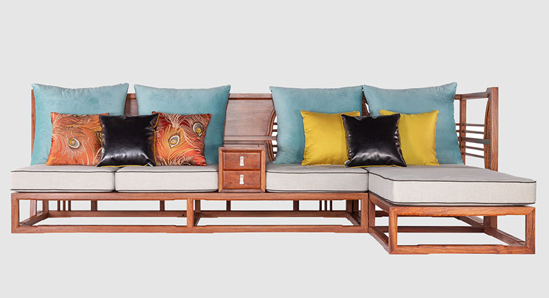 锦州中式家居装修实木沙发组合家具效果图