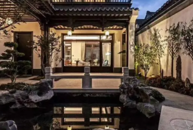 锦州现代中式别墅的庭院设计如此美丽